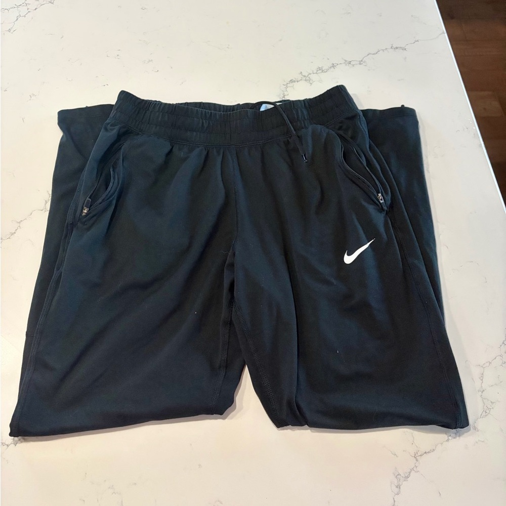 Nike Black Sweatpant Joggers with White Logo - Women’s Small
